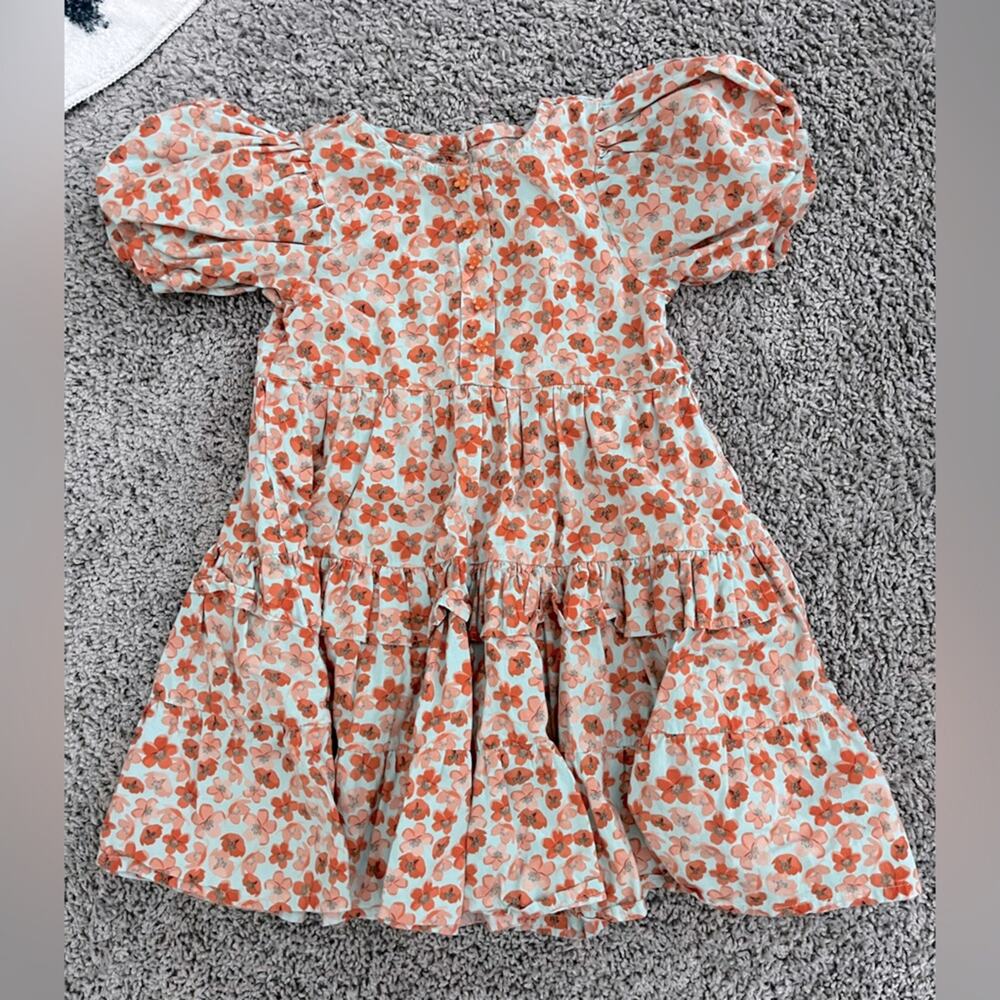 Boutique Baby Girl Floral Ruffle Dress 3T